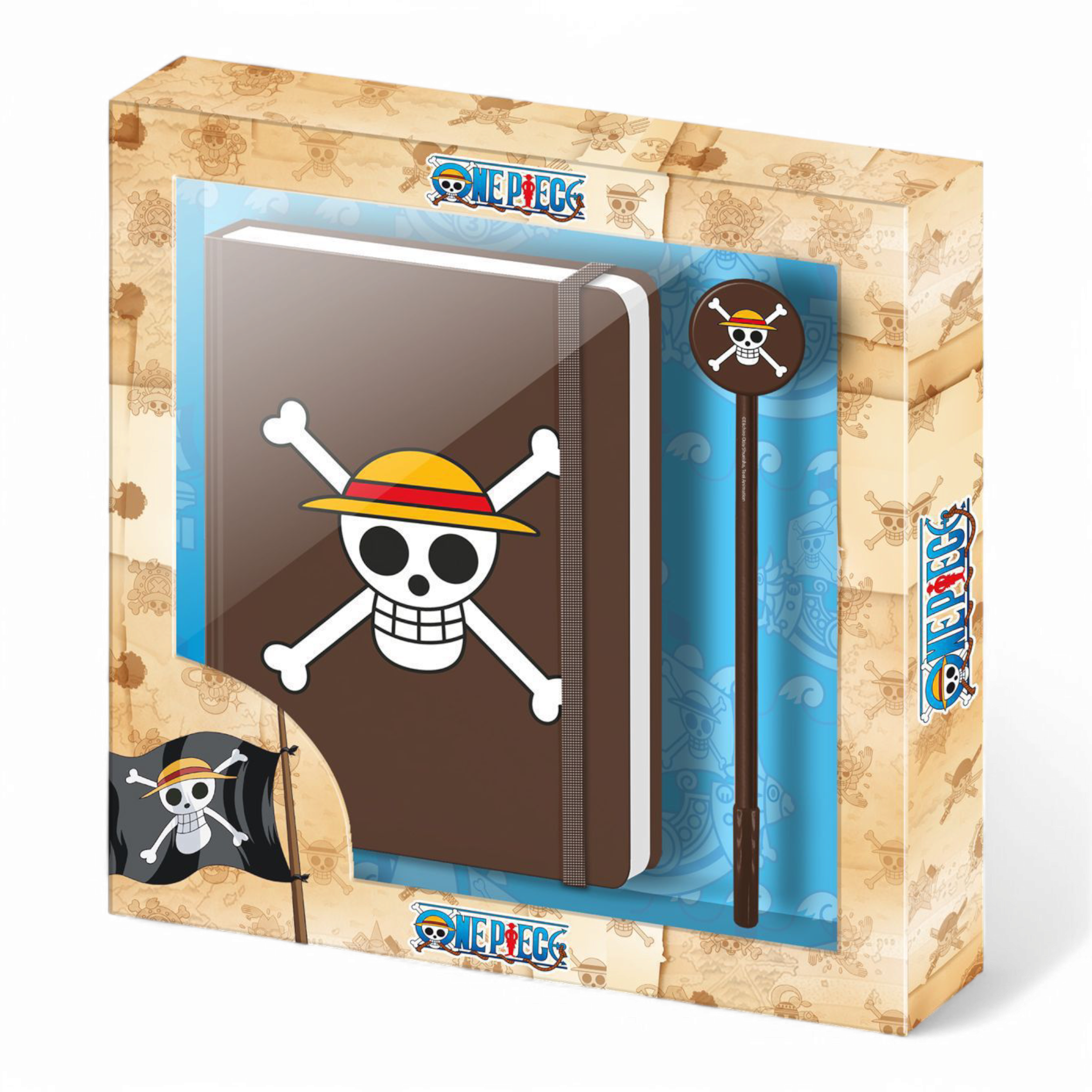 Coffret cadeau - Journal + stylo - Fashion One Piece Skull - One Piece - Karactermania